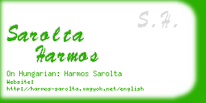 sarolta harmos business card